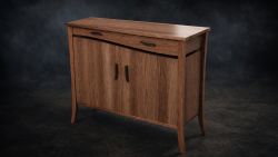 Custom commission furniture concept by Waitman Woodworking