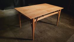 Minimalist dining table by Waitman Woodworking
